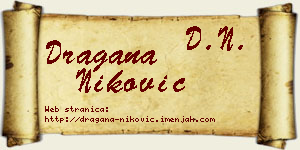 Dragana Niković vizit kartica